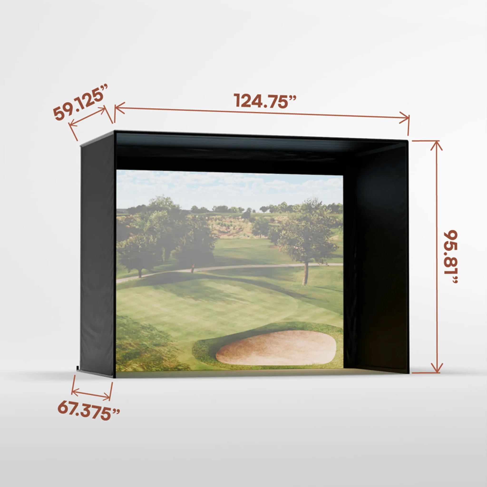 Carl's Place DIY Golf Simulator Enclosure Kit with Impact Screen - Image 18