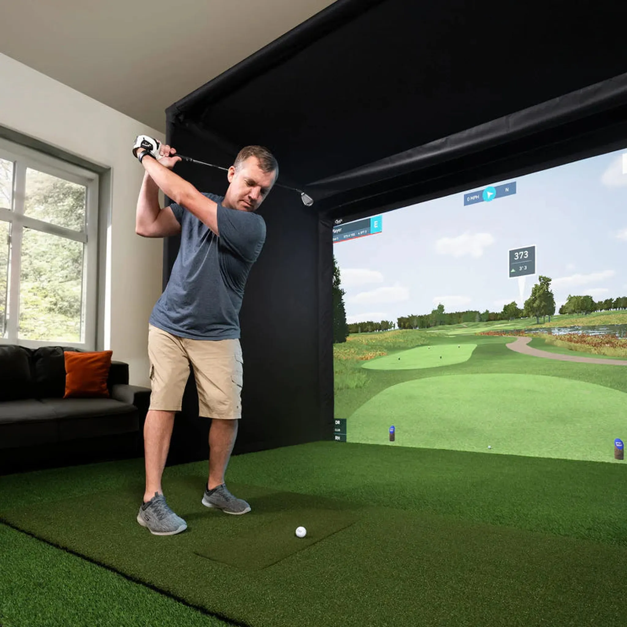 Carl's Place Pro Golf Simulator Enclosure Package - Image 9
