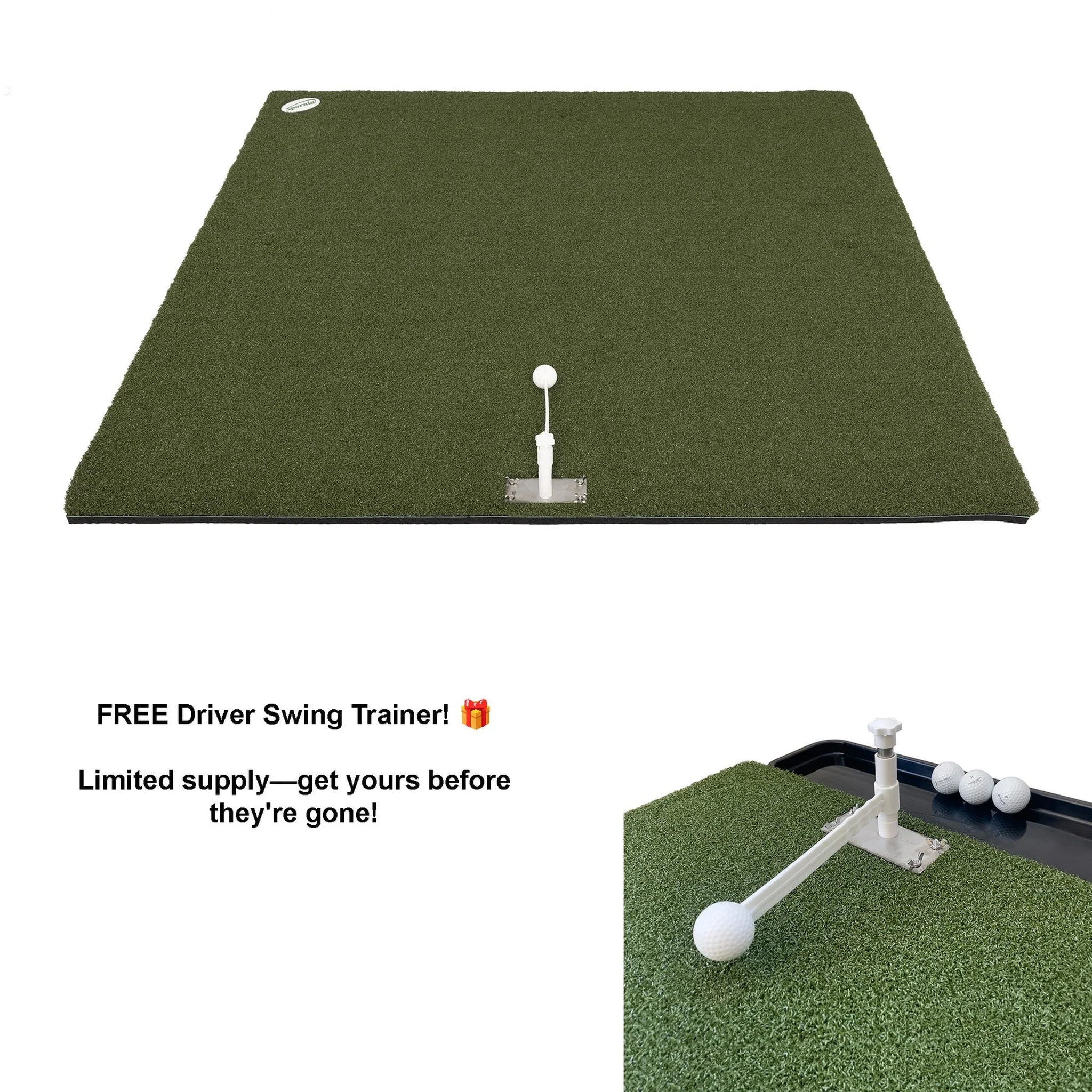 Spornia ProStrike Commercial Golf Mat - 5'x5' - Image 3