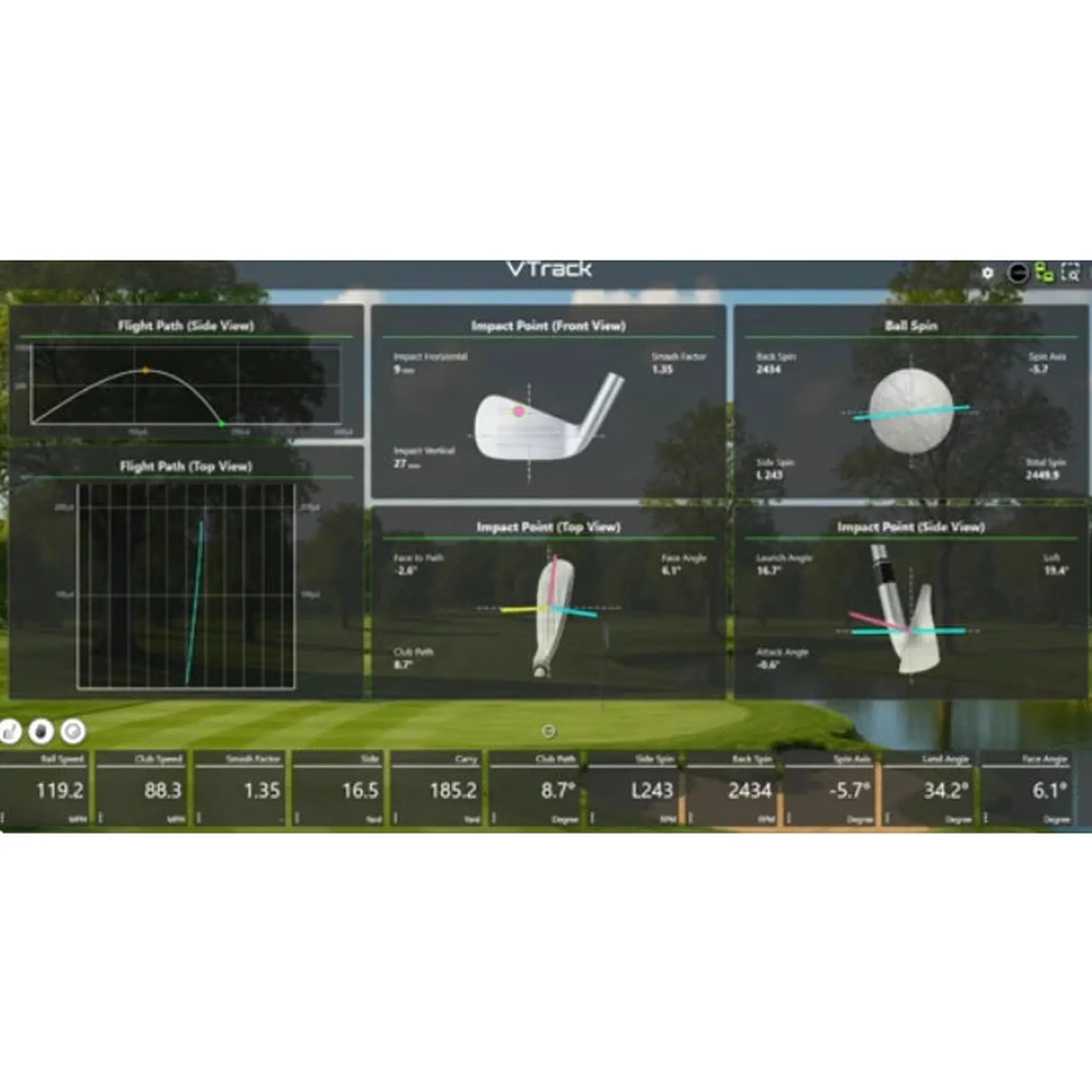 VTrack Overhead Golf Launch Monitor & Simulator - Image 3